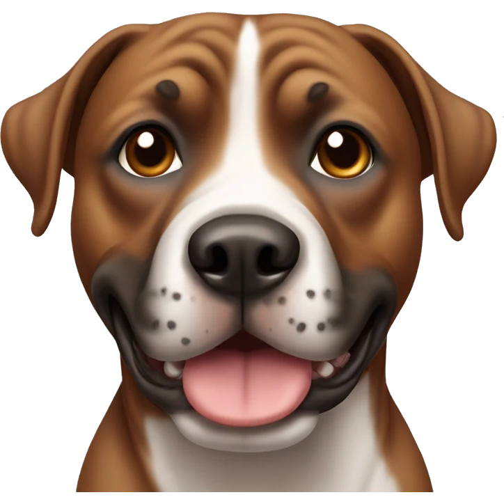 Brown dog of the Staffordshire Terrier breed emoji
