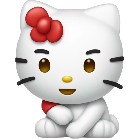 Hello kitty red emoji