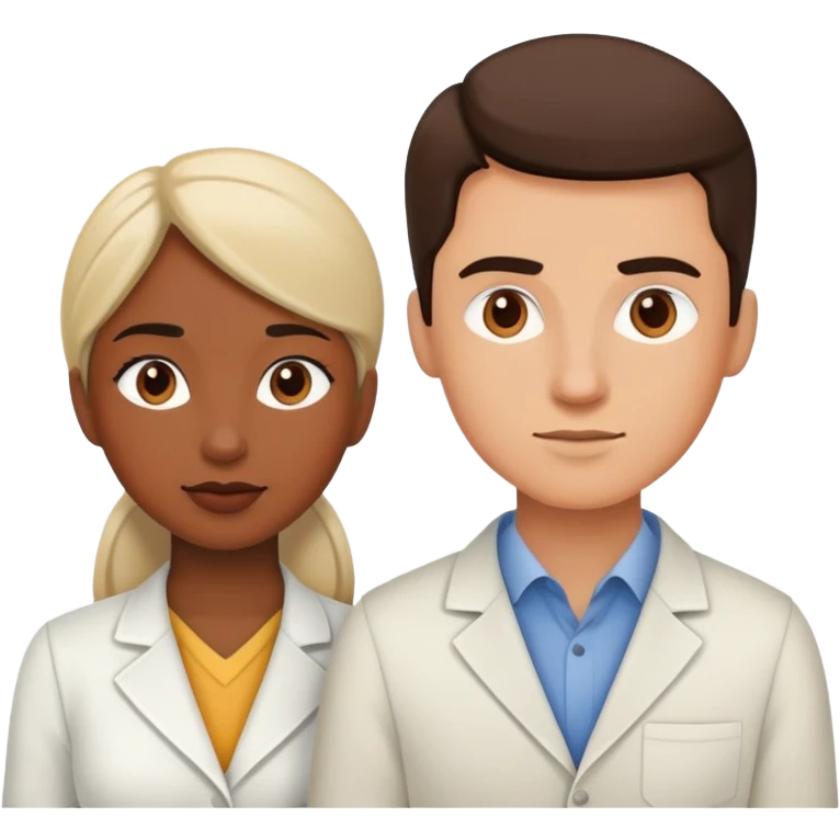 Woman and man working as a team emoji