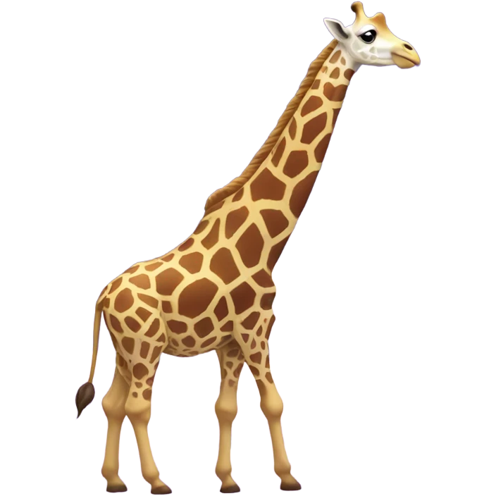 Giraffe eating Purple cloud   emoji
