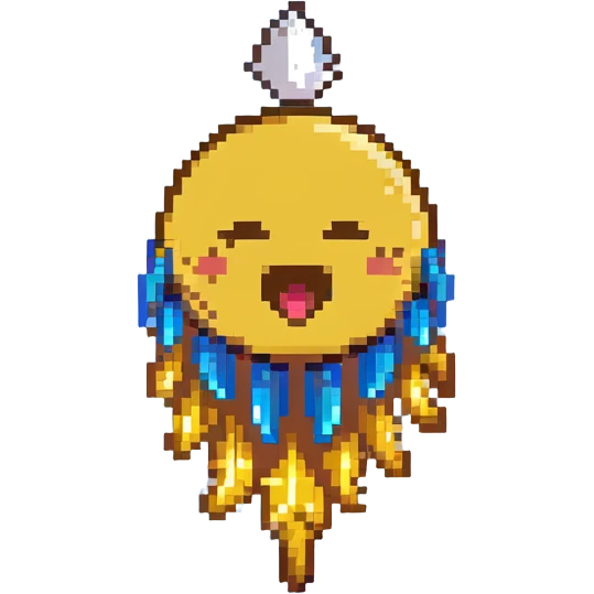 classic yellow round face emoji spitting feathers emoji