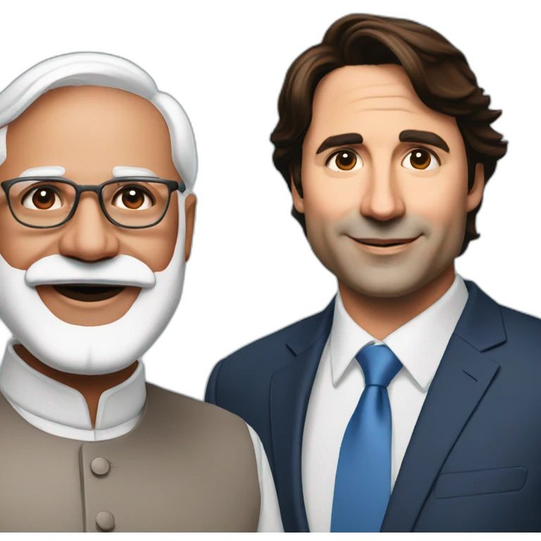 modi and trudeau emoji