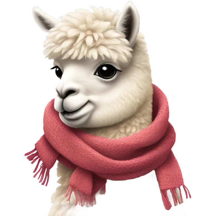 alpaca wearing a scarf  emoji