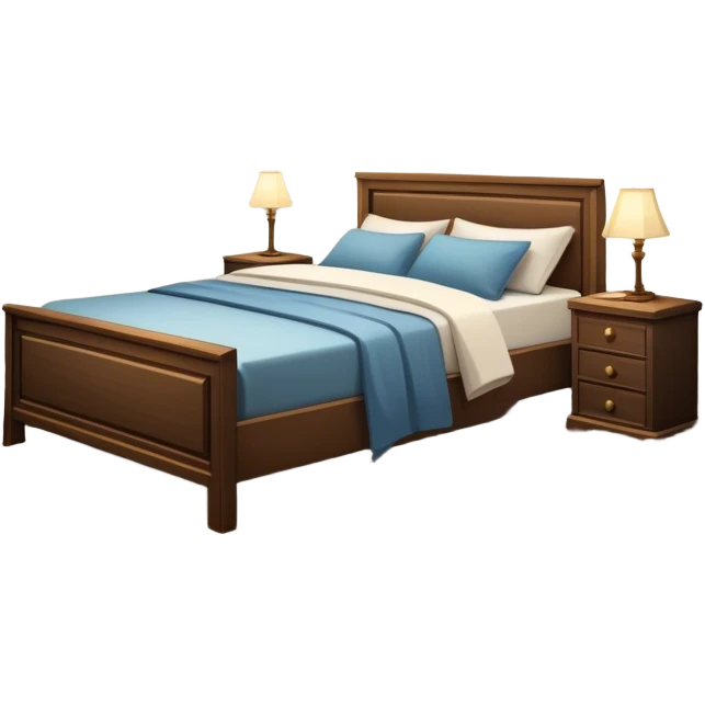A dimly lit bedroom. The bed is neatly made, and a glass of water sits beside a book on a cozy nightstand. Soft lighting signals a peaceful wind-down, representing the calm and control that comes from reclaiming your evenings. emoji