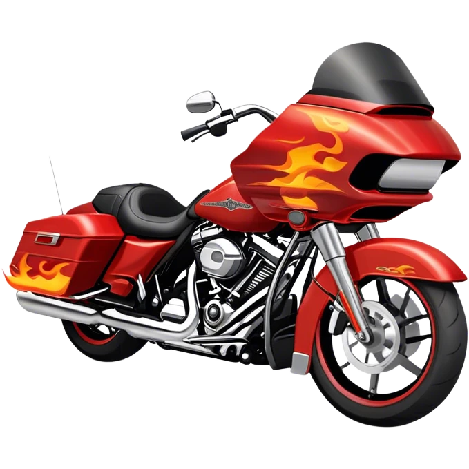 Harley Davidson whisky fire road glide  emoji