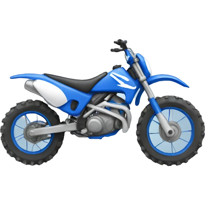 Blue dirt bike   emoji