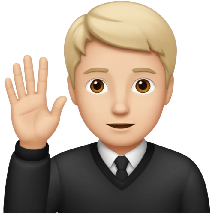 ambivalent hans gesture  emoji