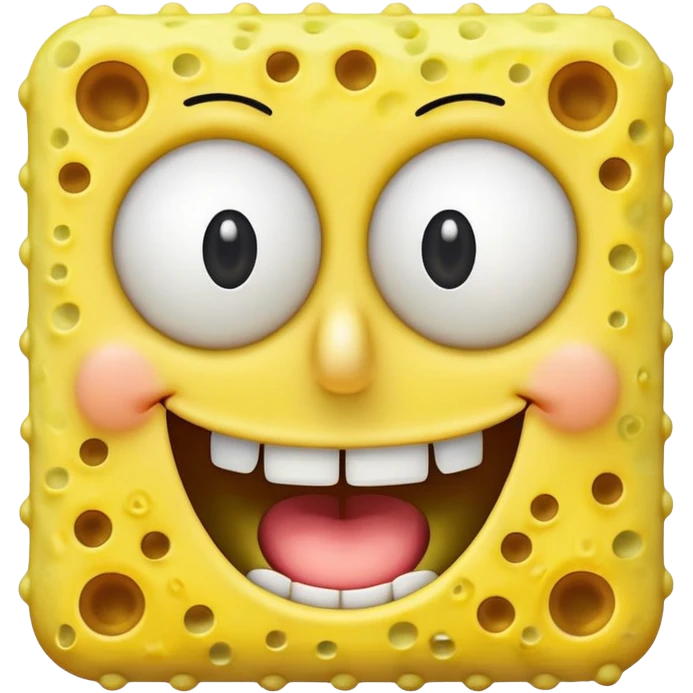spongebob smiling with teeth emoji