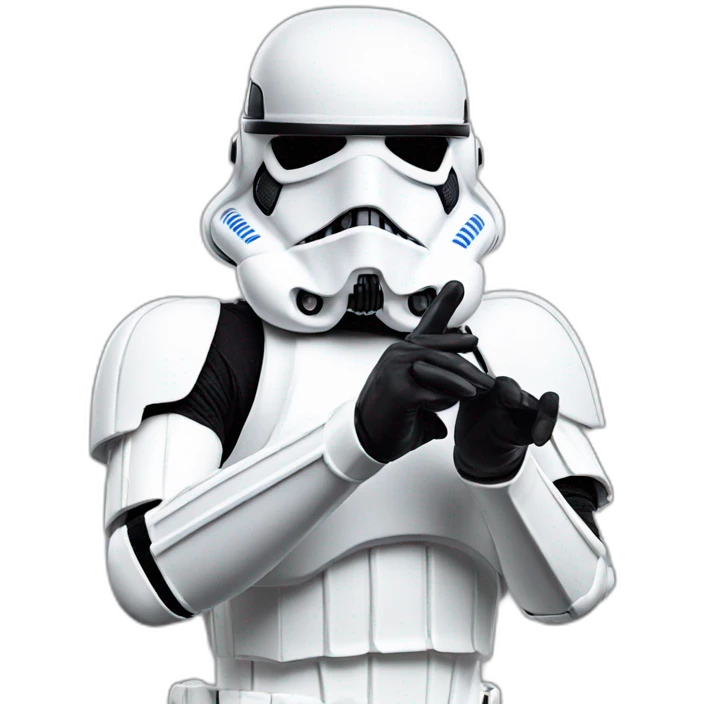 Storm trooper ok hand gesture emoji