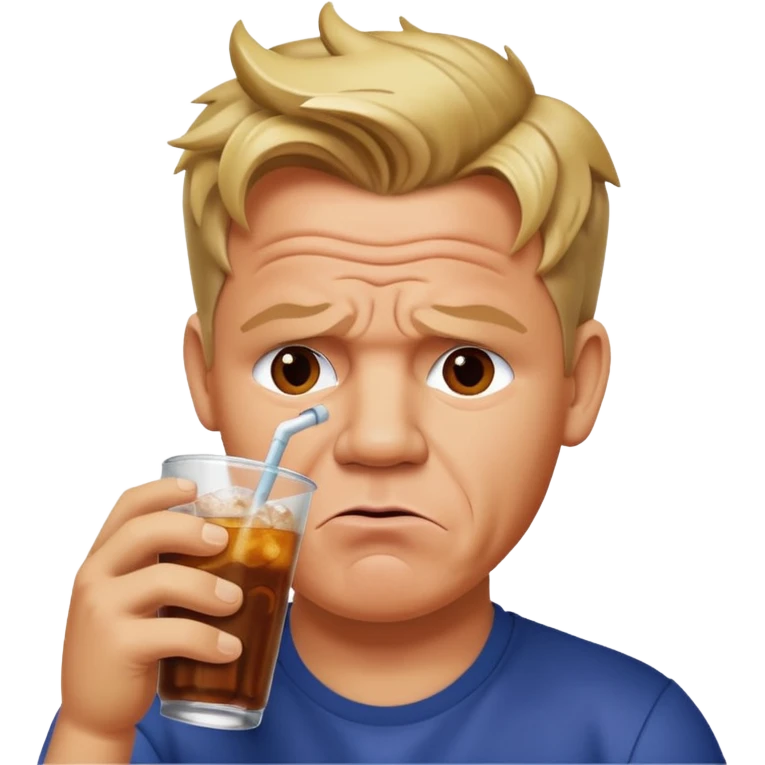 gordon ramsay sipping soda emoji
