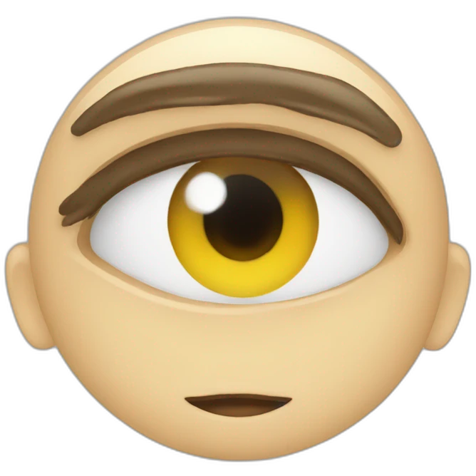 Yeux au ciel emoji
