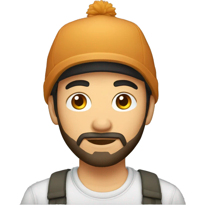 A GUY AT 23, KYRGYZ, WITH A KYRGYZ HAT ON HIS HEAD, WITH A BEARD emoji