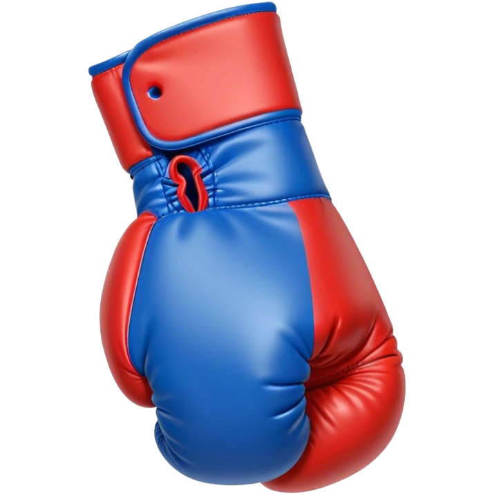 Red and blue boxing glove emoji