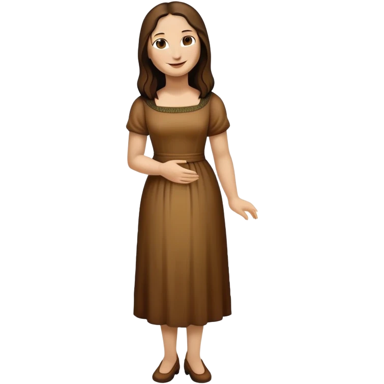 Full body Mona Lisa painting emoji
