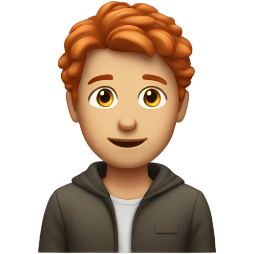 Redish hair guy emoji