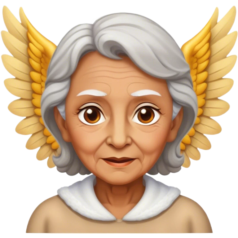 Abuela con alas emoji