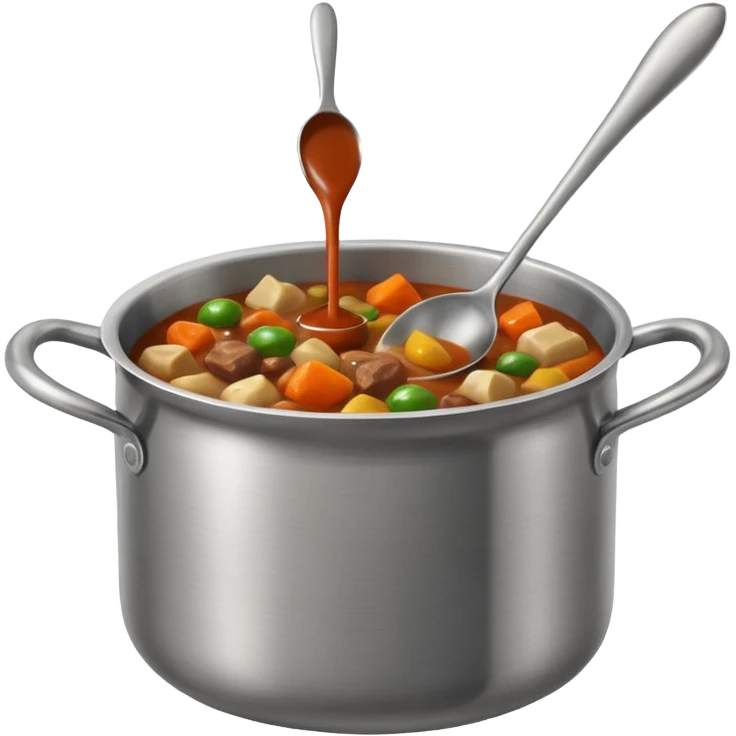 a pot getting stirred, only include the pot with spoon emoji