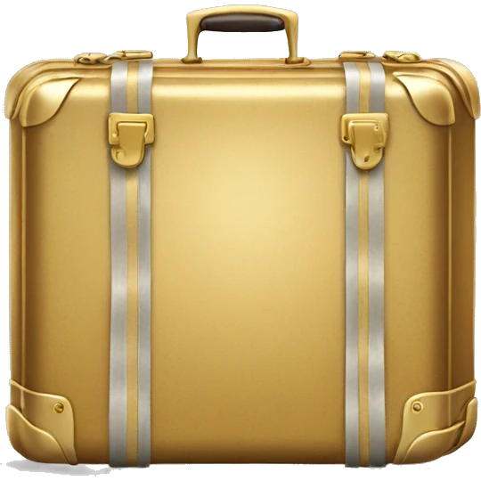 gold suitcase travel emoji