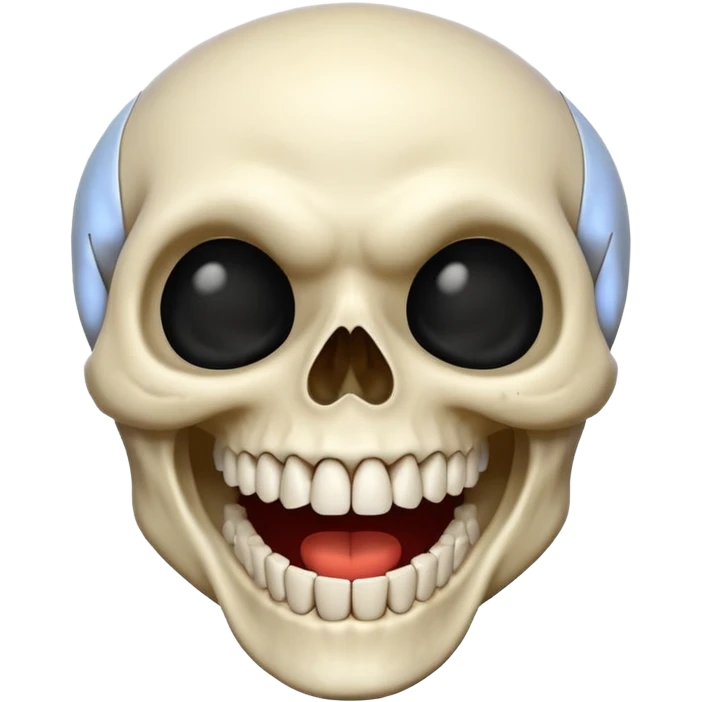 Skull laughing emoji