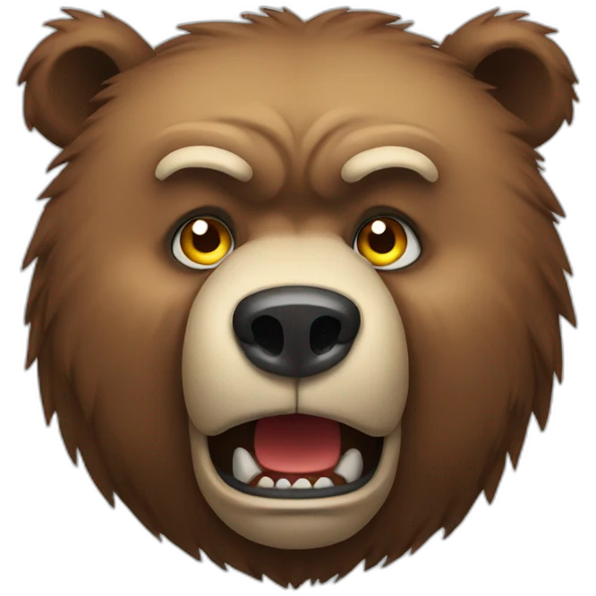 Bear angry emoji
