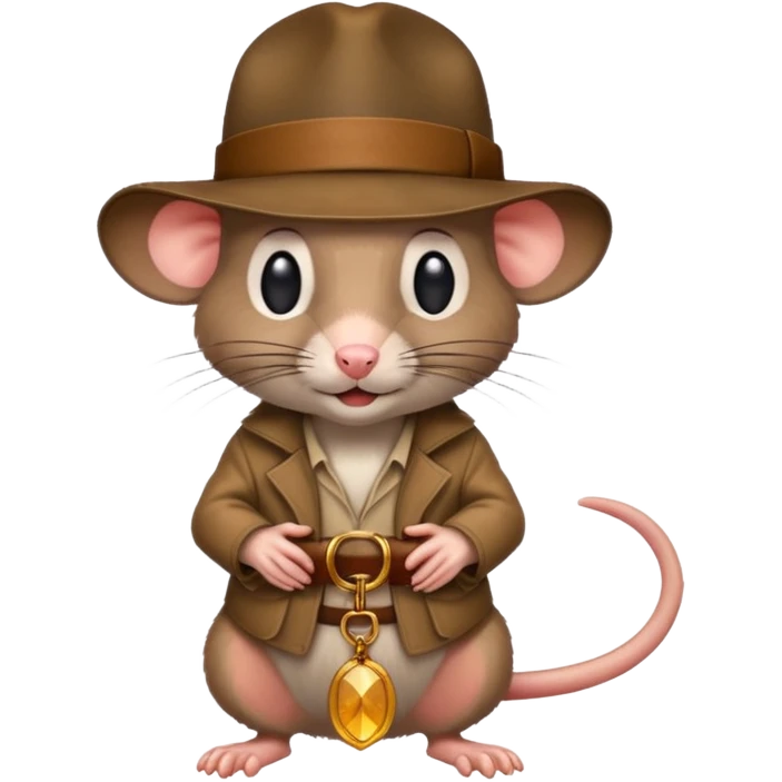 🐀 wearing Indiana jones hat emoji