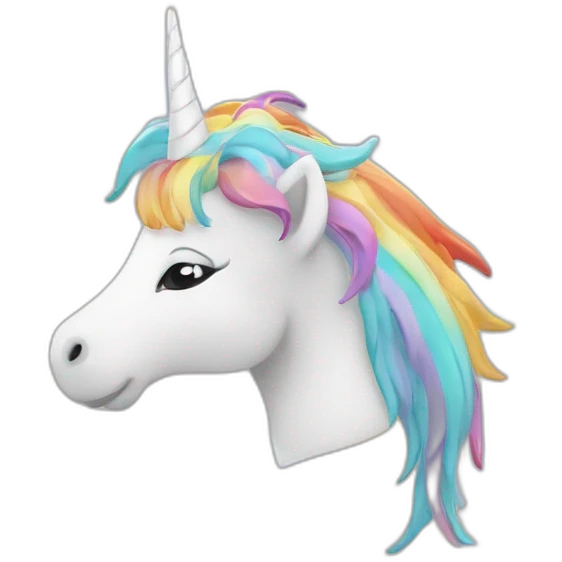 Licorne sur arc-en-ciel emoji