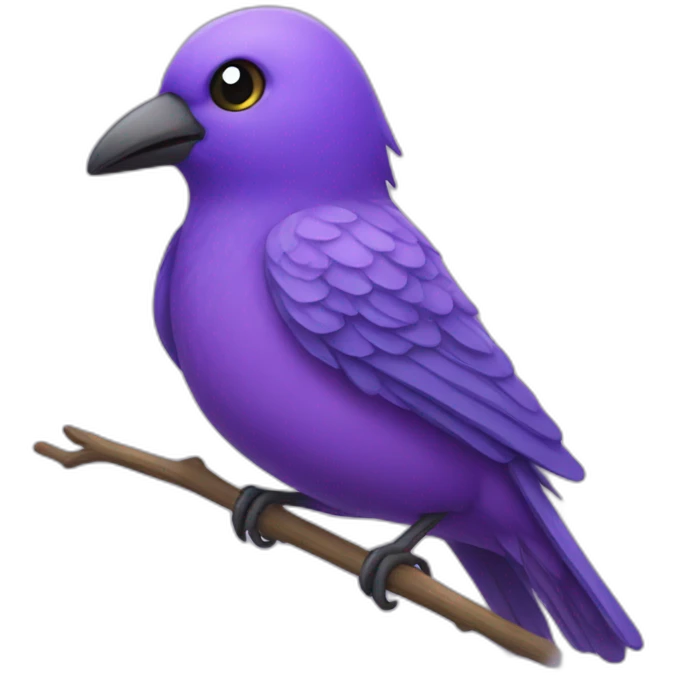 Purple bird emoji