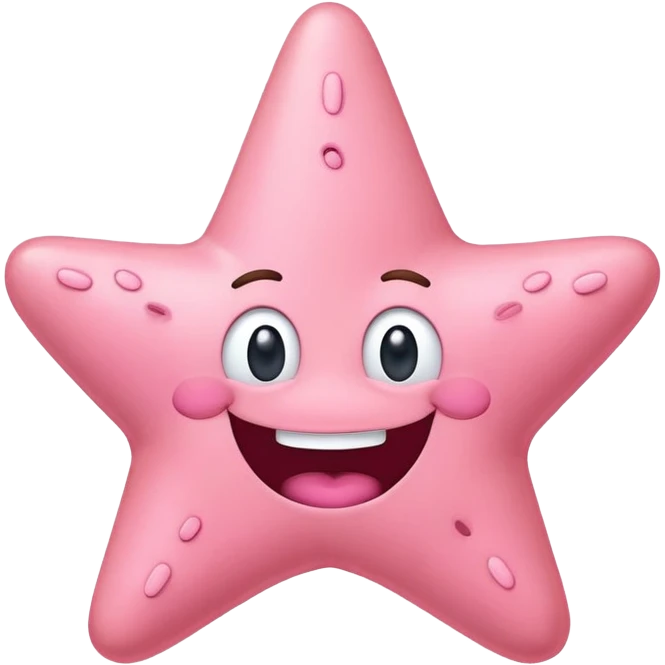 Patrick Star from SpongeBob emoji