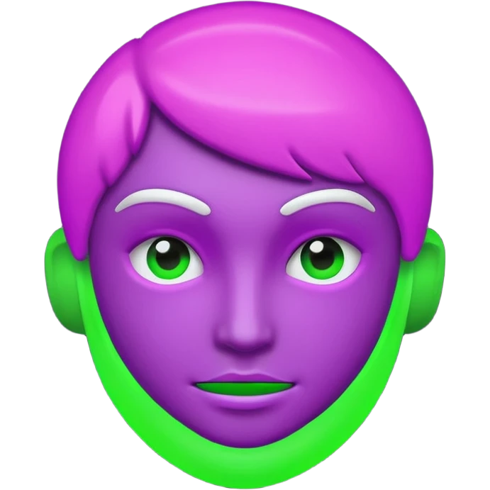 generate for me a sports icon in neon purple and green emoji