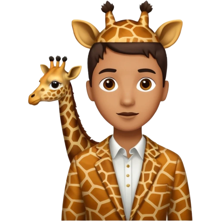 '' giraffe  Patterned'' clothes emoji