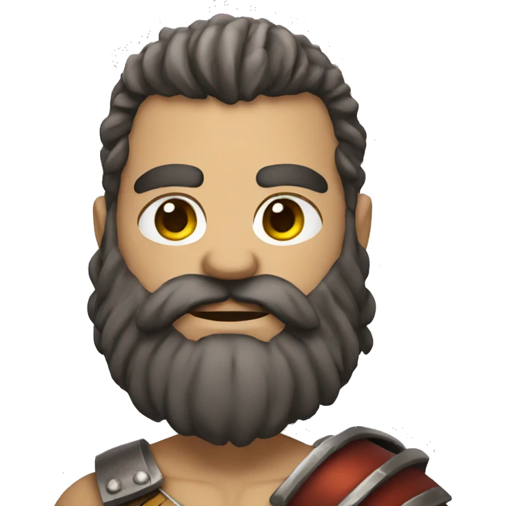 gladiator with a large beard emoji