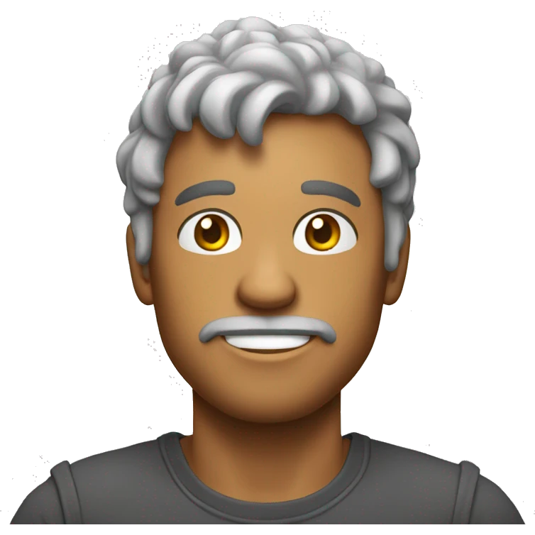 homem gordo jogando emoji