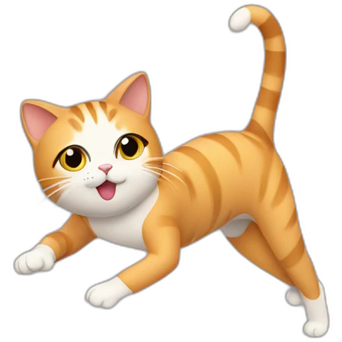 Cat wearing unitard and doing aerobics  emoji