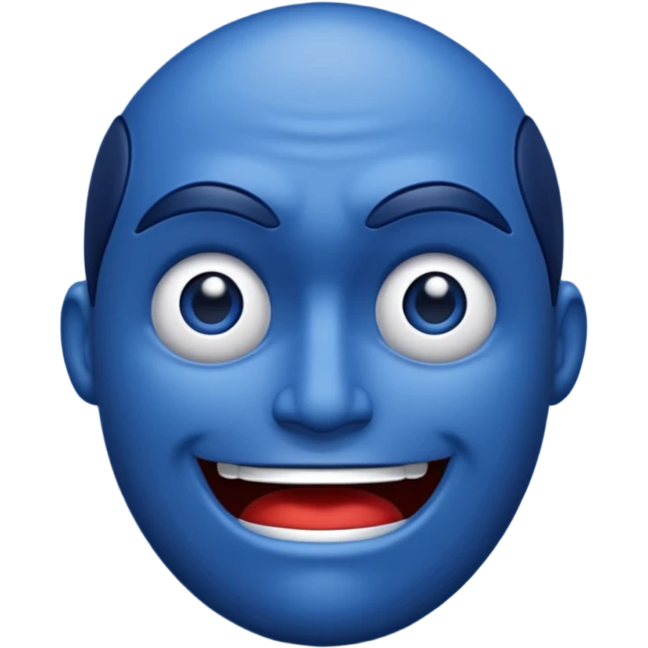 Dark blue géant emoji