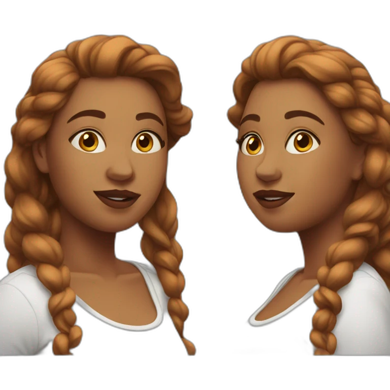 Curvy beauty both sides emoji