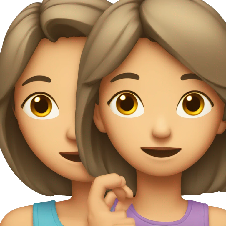 A mother hearing her daughter  emoji