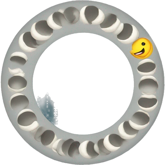 moon phases with snake wrapped around emoji