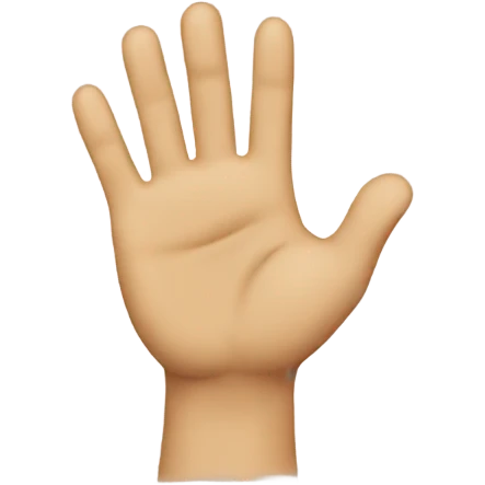 Waiving with had on emoji