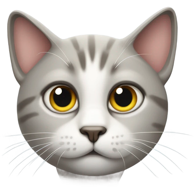 Cat conversing her eyes emoji