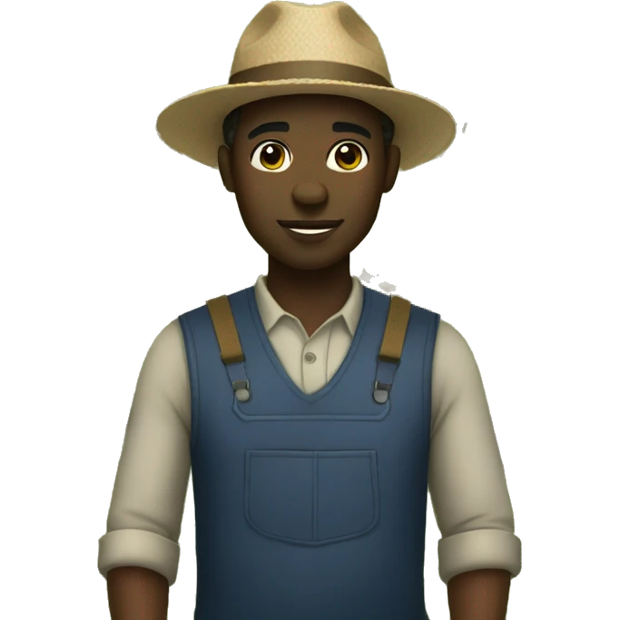 Black person in a farm emoji