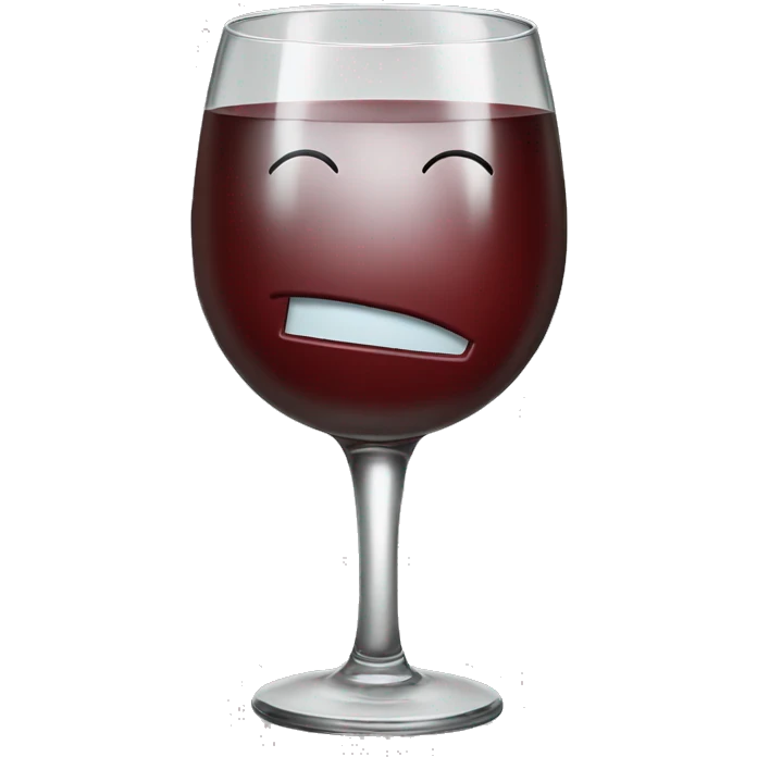 Auction of a glass of vine emoji