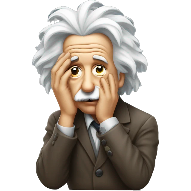 einstein facepalm emoji