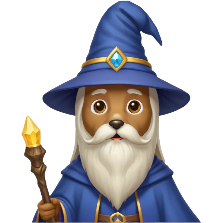 Dog wizard emoji
