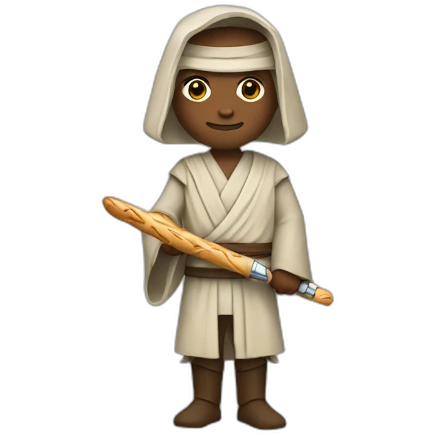 Jedi avec baguette emoji