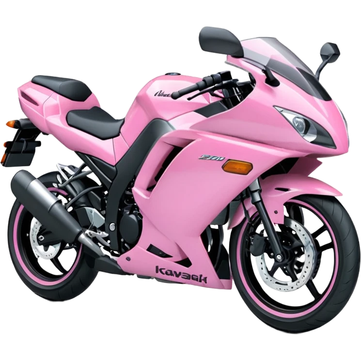 Kawasaki Ninja 500 pink  emoji