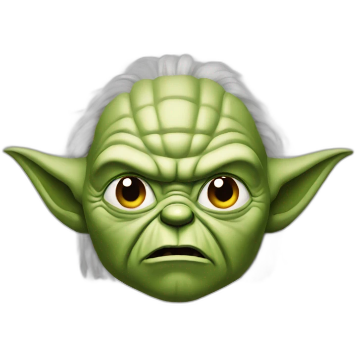 Angry yoda emoji