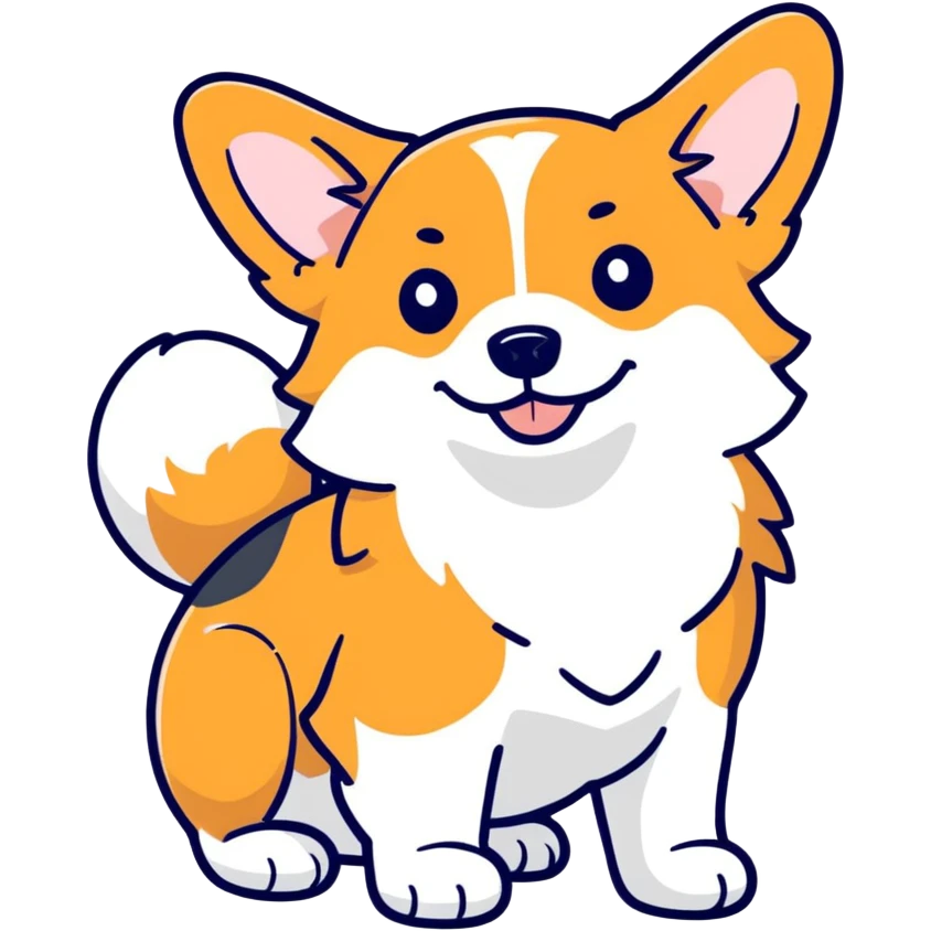 Japanese corgi￼ emoji