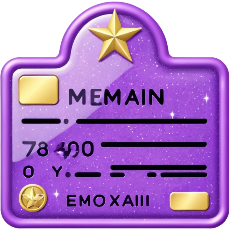 patente militar baixa roxa com glitter emoji