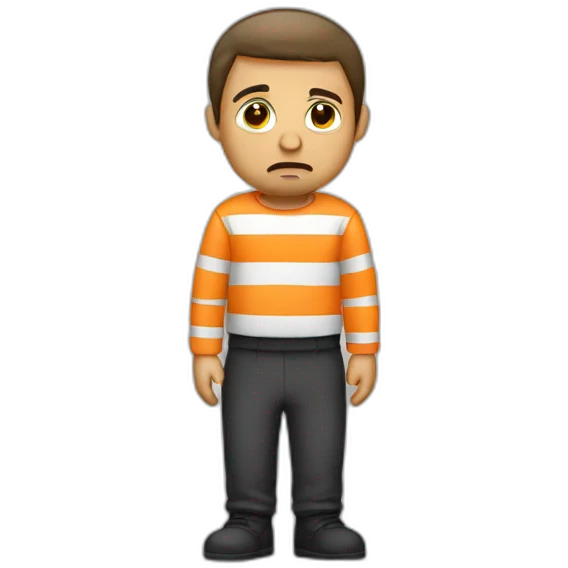 sad prisoner  emoji