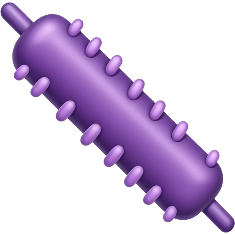 Multiple Lactobacillus bacteria emojis, thick rod shape, purple, soft fibrous texture, clean ingredient icon style
 emoji